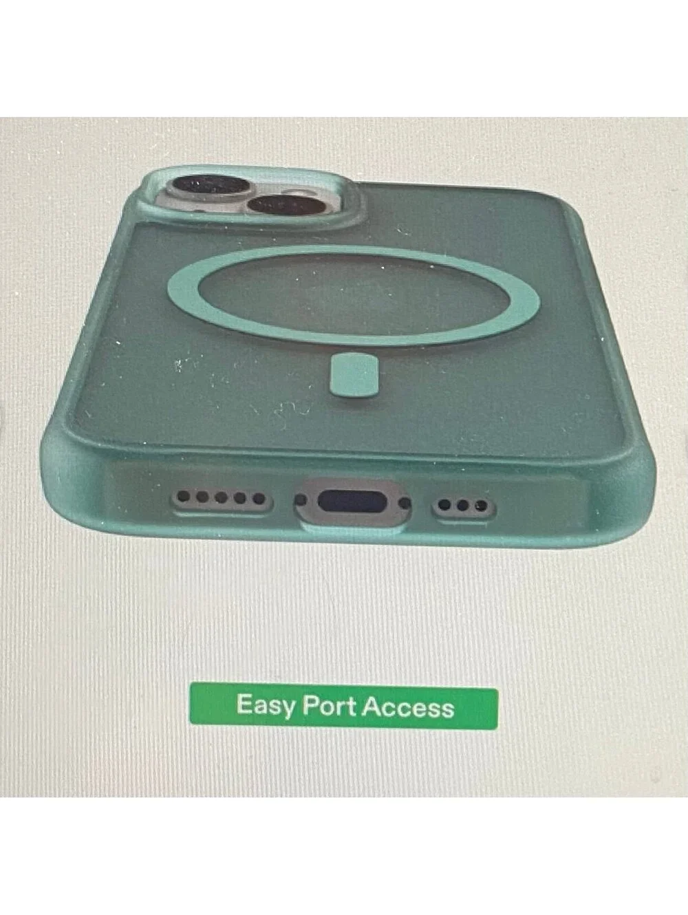 Onn Case for iPhone 16e/15/14/13 Frosted Teal